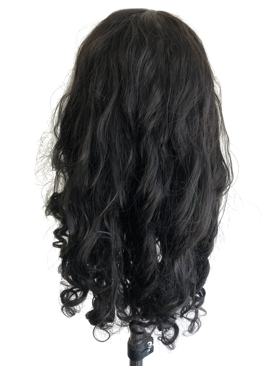 Sr 41 Sam 001127 Womens Long Black Curly Cosrtume Wig Back Image 1200