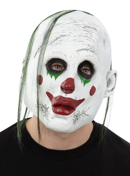 Latex Sad Clown Halloween Mask - Main Image