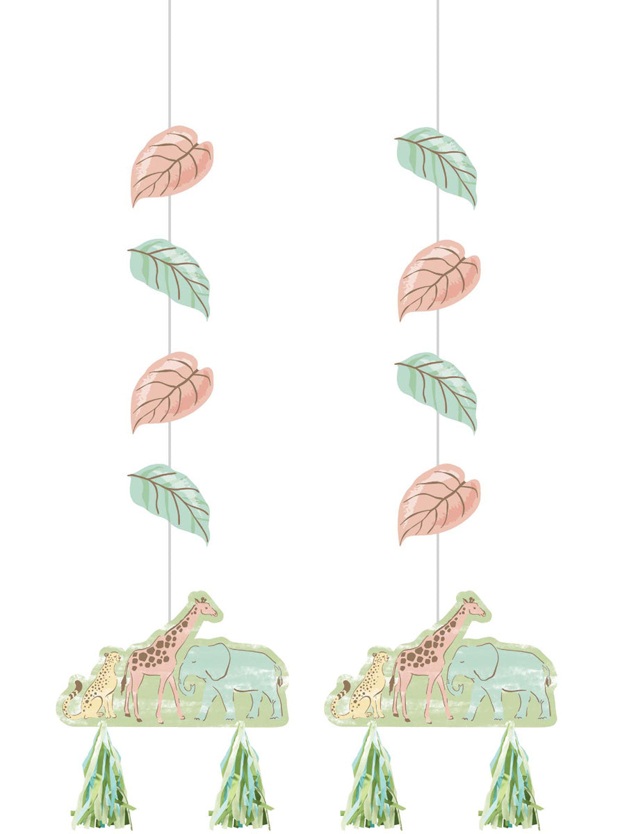 Safari Baby 2 Pack 84cm Hanging Cut Out Decorations – Main Image
