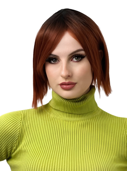 Sallie Auburn Straight Extra Short Bob Wig