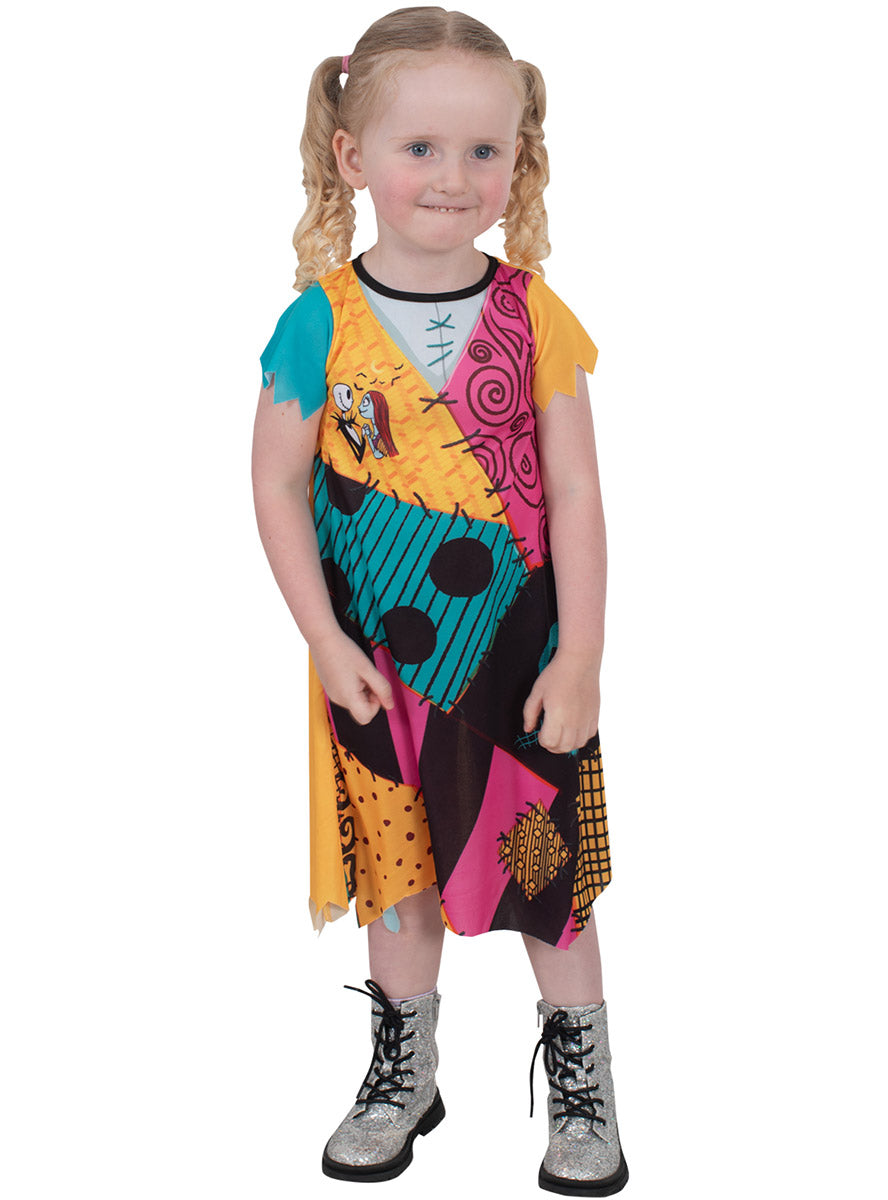 Nightmare Before Christmas Girls Toddler Sally Finkelstein Costume - Alternate Image 2