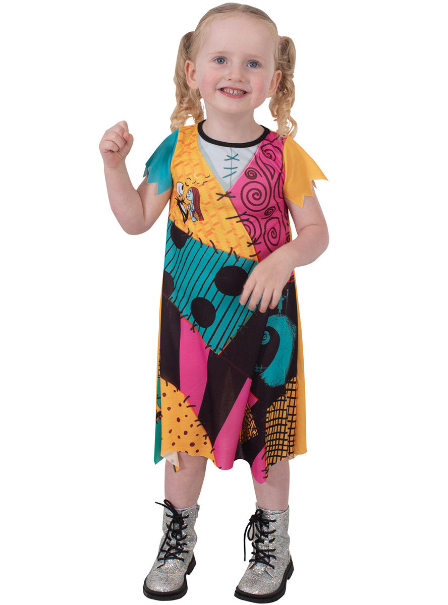 Toddler Girls Nightmare Before Christmas Sally Finkelstein Costume - Alternate Image 3