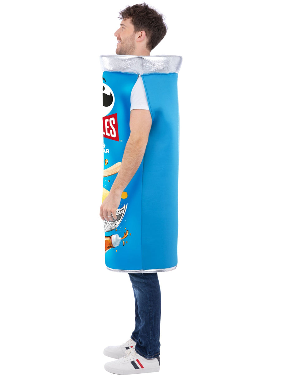 Blue Salt and Vinegar Pringles Can Mens Costume - Side Image