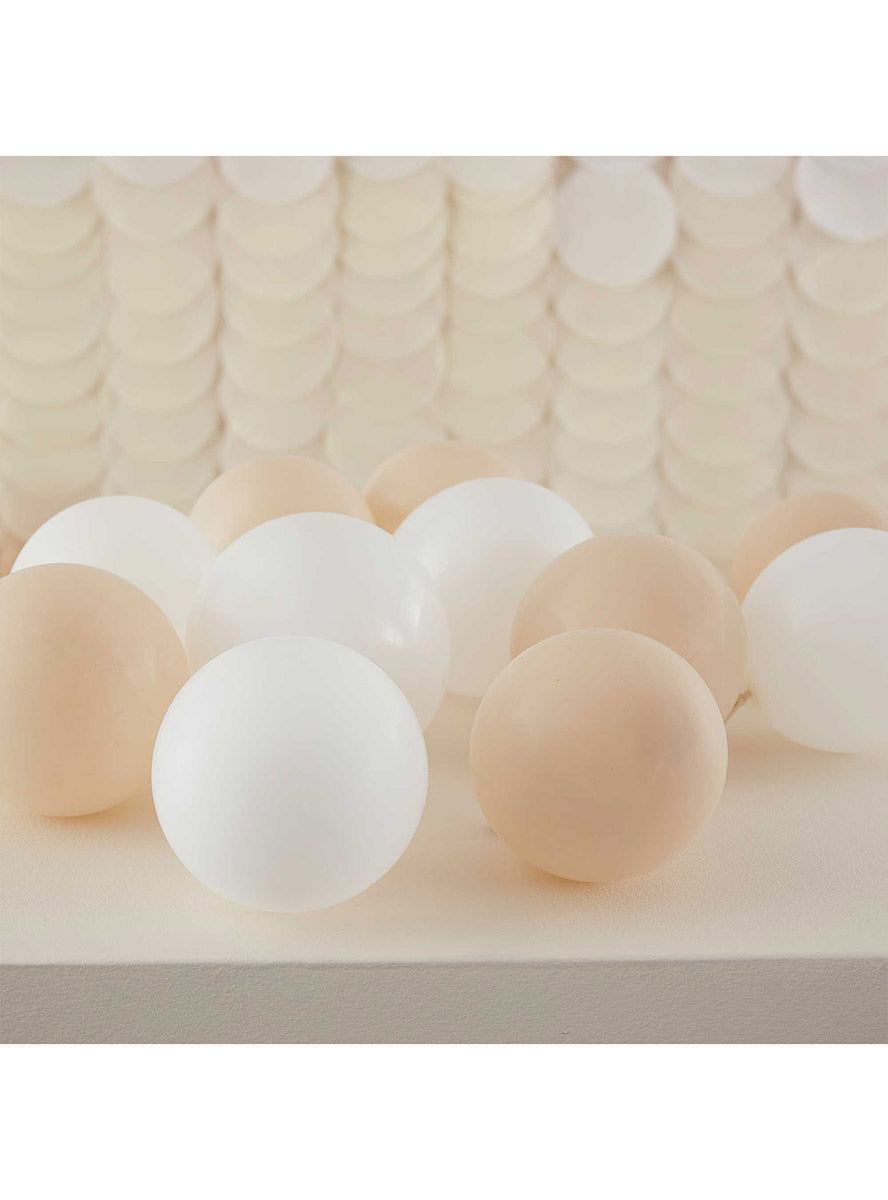 Sand and Beige 12cm Latex Balloons 40 Pack