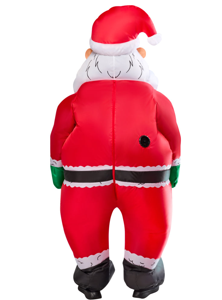 Funny Inflatable Santa Adults Costume - Back Image