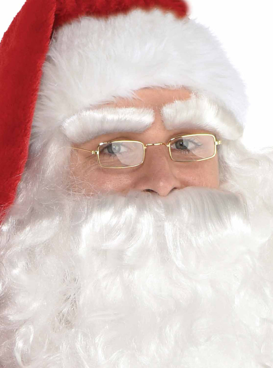 Santa Claus Classic Gold Framed Costume Glasses