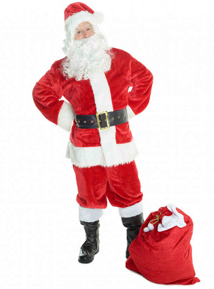 Santa Claus Deluxe Plus Size Mens Christmas Costume