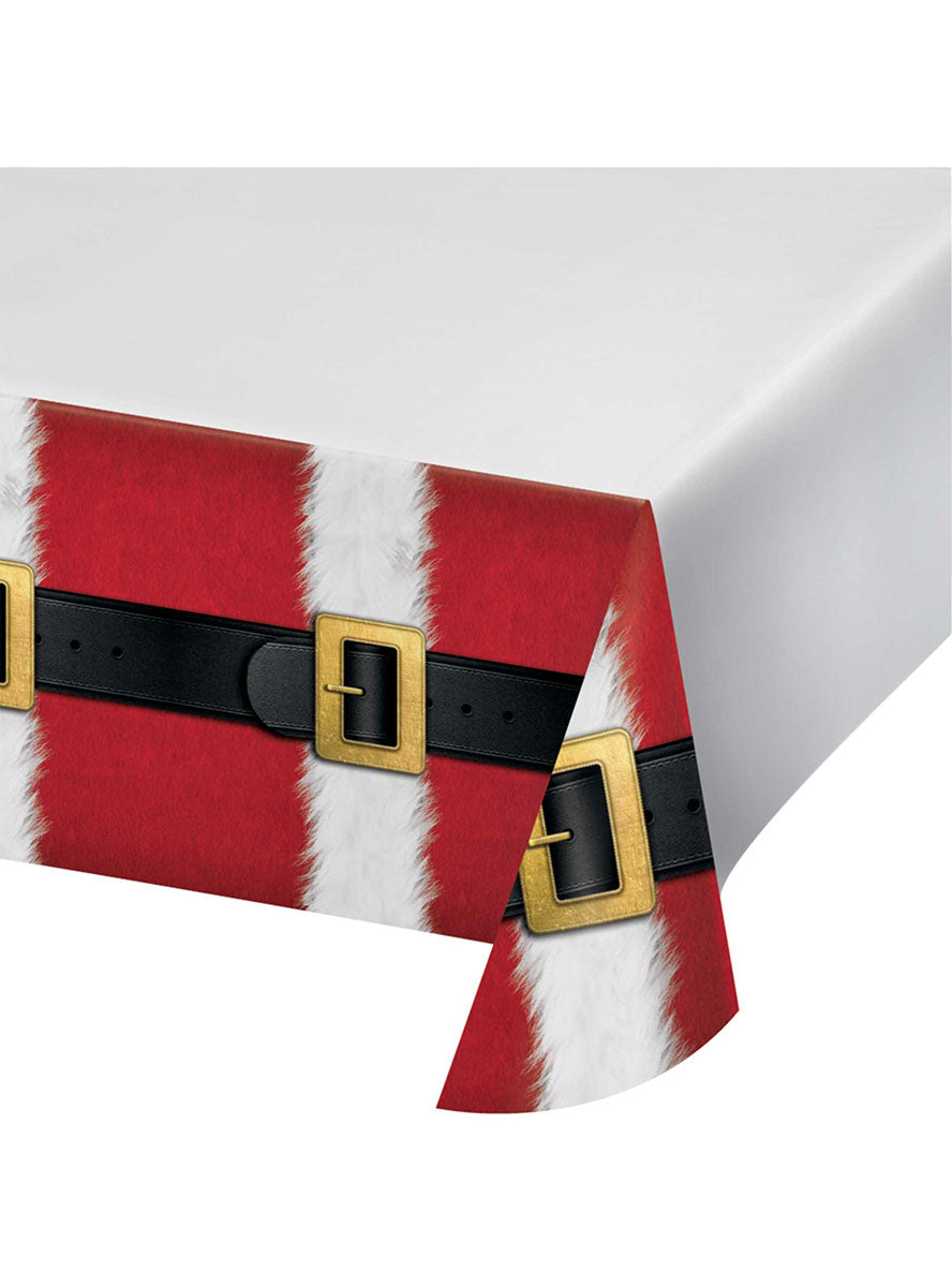 Santa’s Suit Christmas Paper Table Cover 259cm Border Print