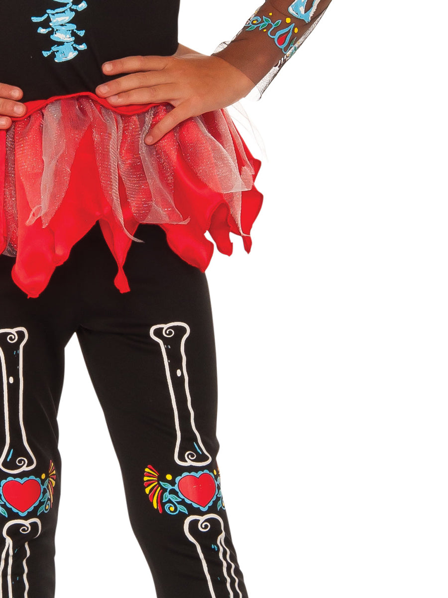 Skeleton Girls Scared to the Bone Halloween Costume - Close Image 2