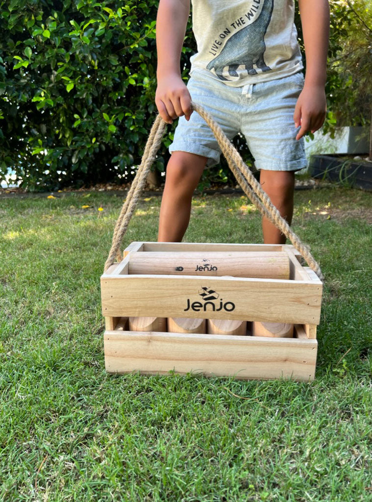 Scatter Hardwood Throwing Lawn Game - Lifestyle Image 3