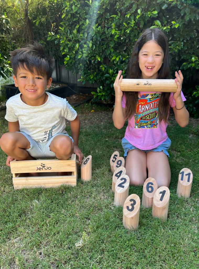 Scatter Hardwood Throwing Lawn Game - Lifestyle Image 4