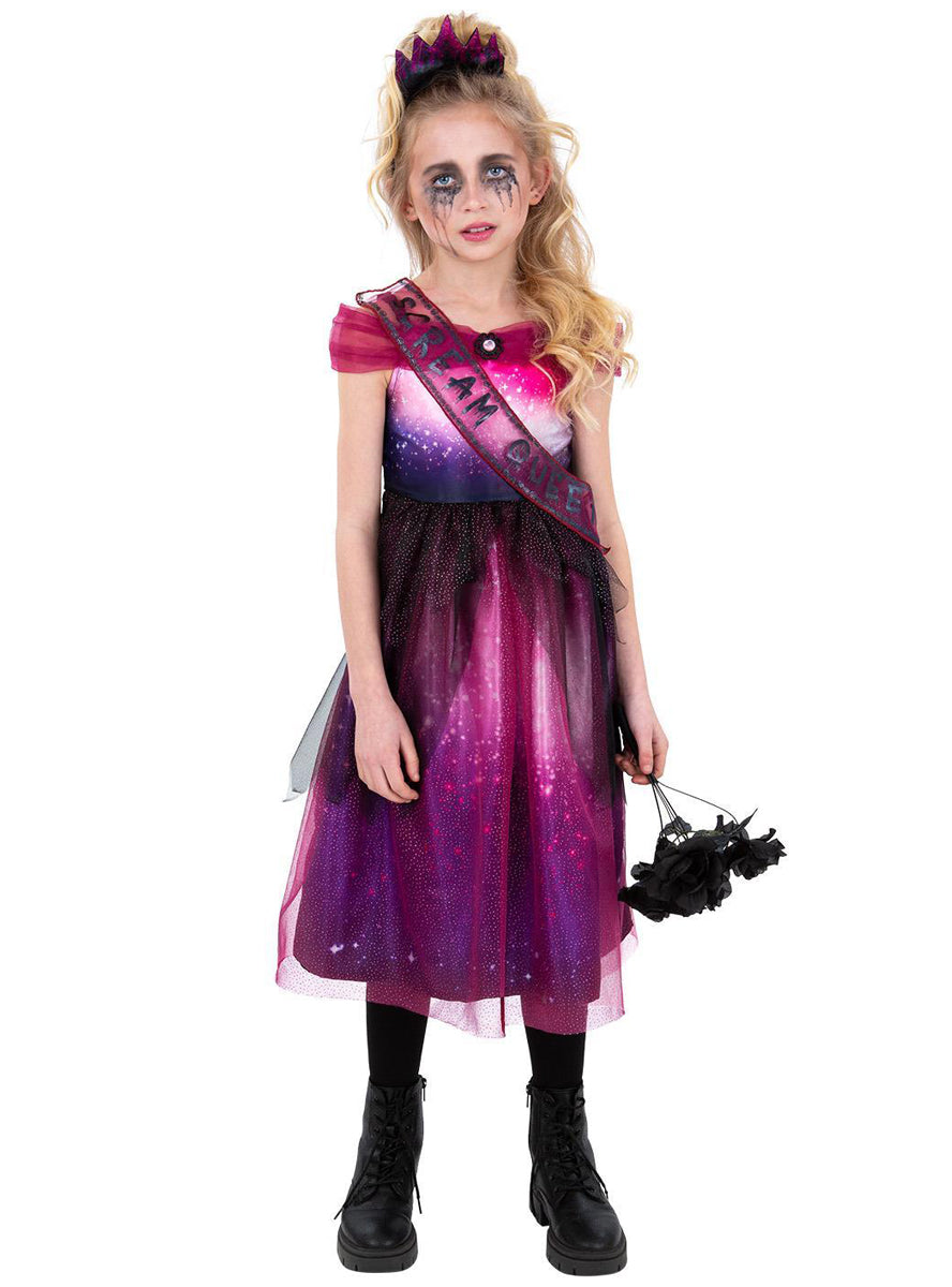 girls dead prom queen halloween costume - alternative image