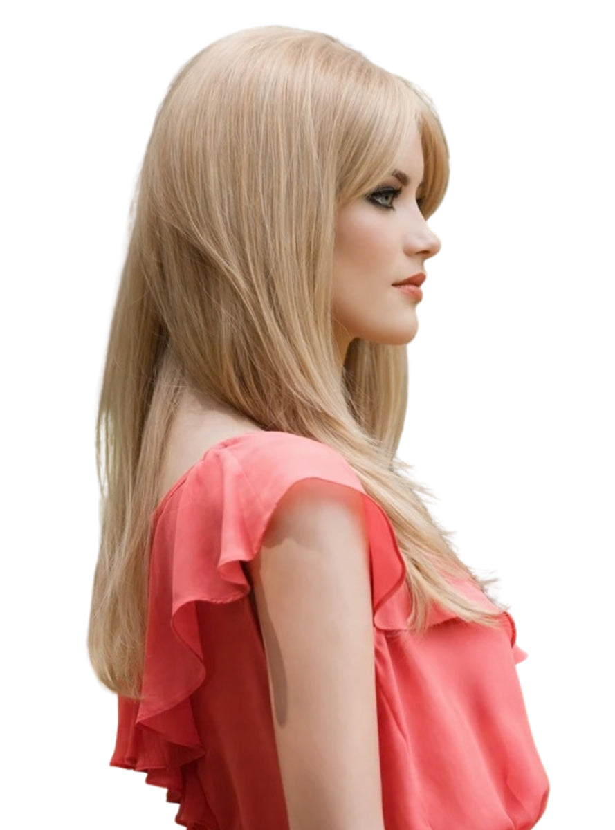 Sheridan Straight Blonde Layered Wig with Side Fringe