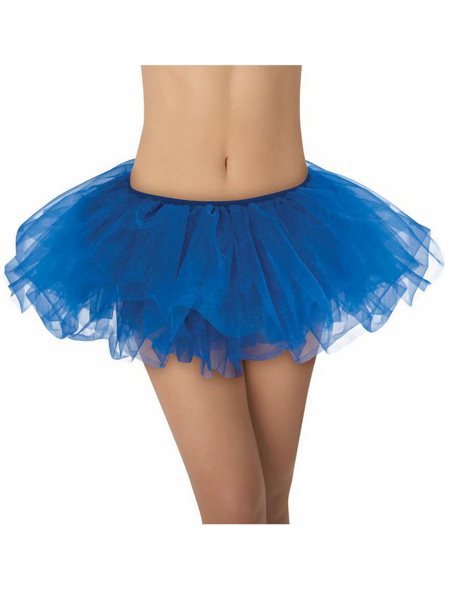 Womens Short Blue Fluffy Tutu
