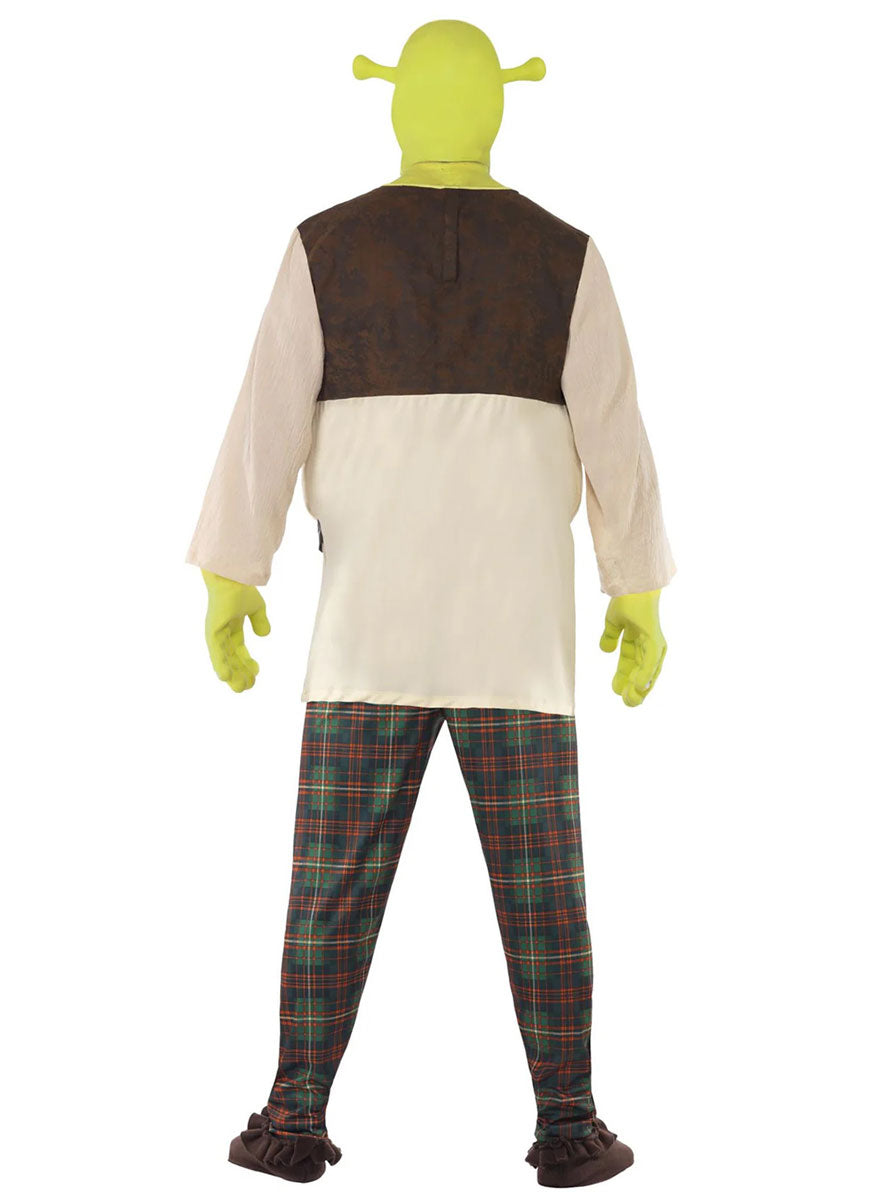 Shrek Deluxe Mens Character Costume - Back Image