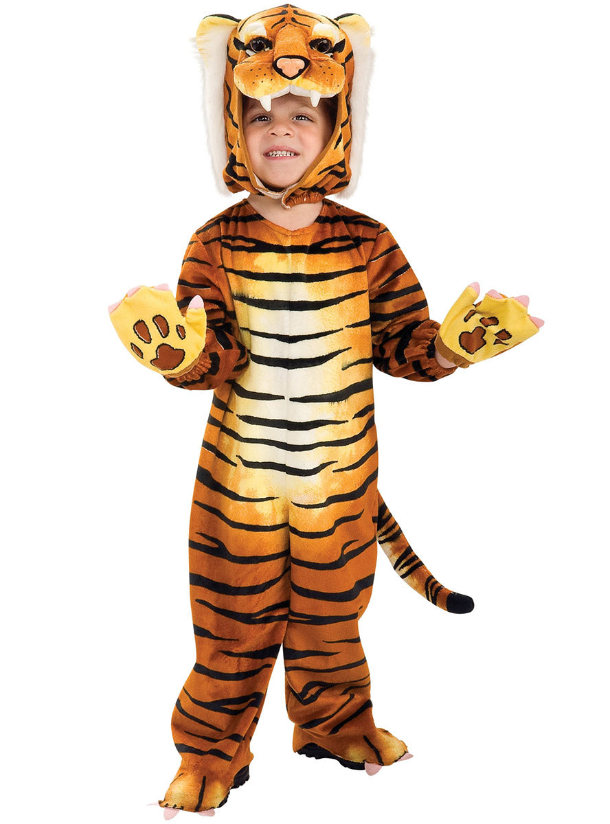 Image of Silly Safari Kids Tiger Onesie Costume