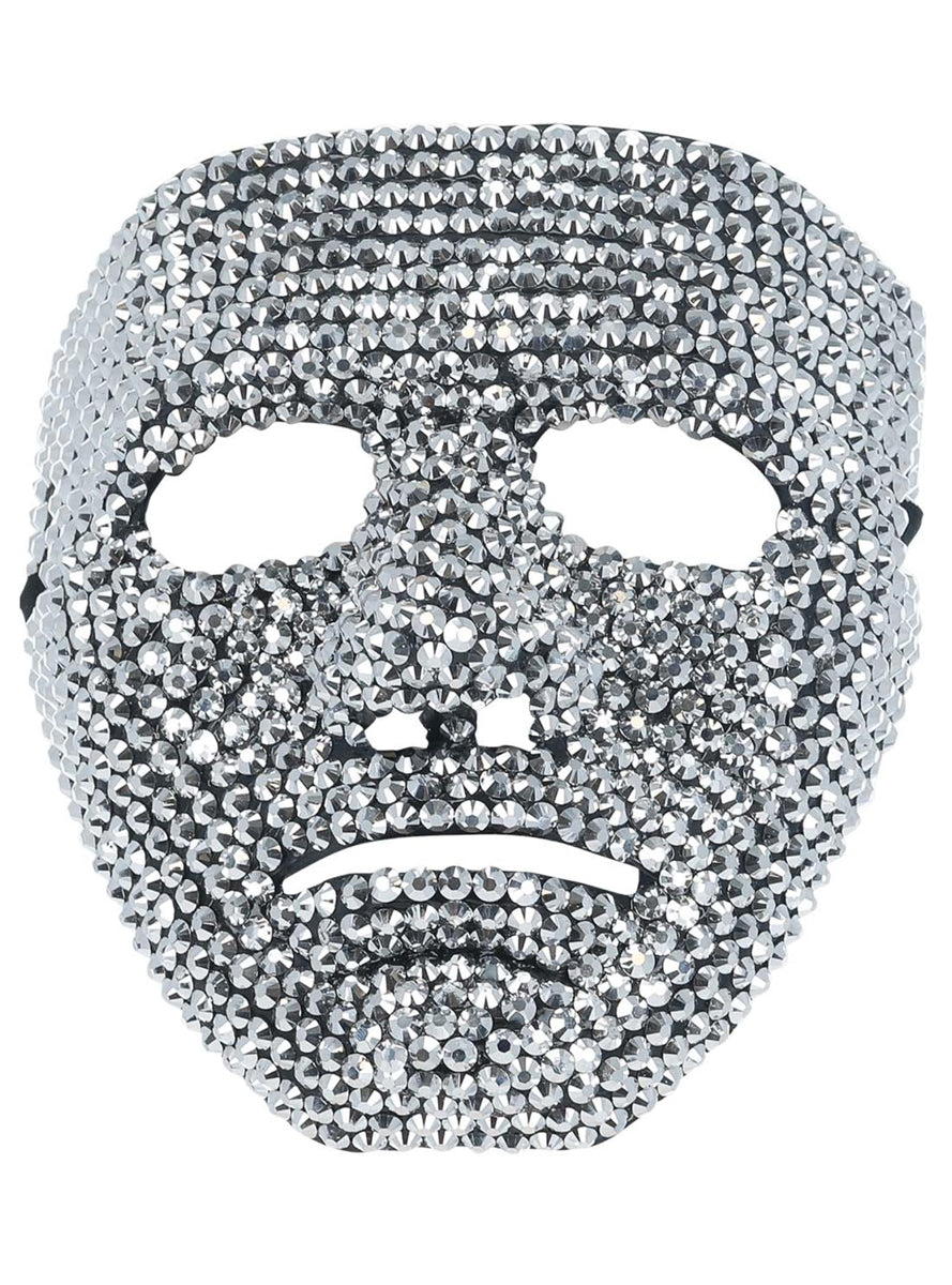 Jewelled Full Face Robot Costume Mask - Alternate Image