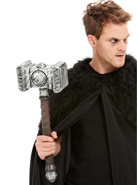 Silver 52m Viking Inspired Hammer Accessory - Main Image