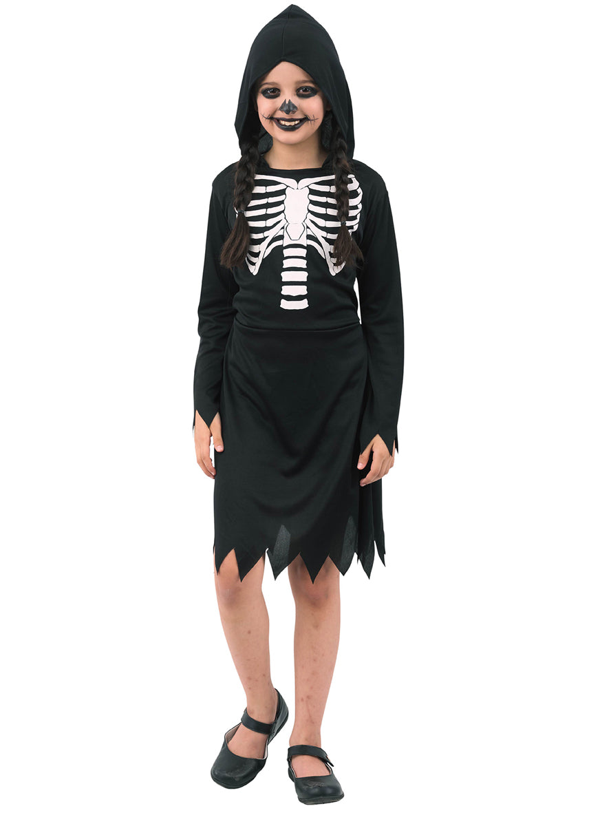 Girls Black Skeleton Halloween Costume | Halloween Costume For Girls Girls Black Skeleton Halloween Costume | Halloween Costume For Girls