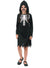 Main image of Hooded Black Halloween Skeleton Girls Costume