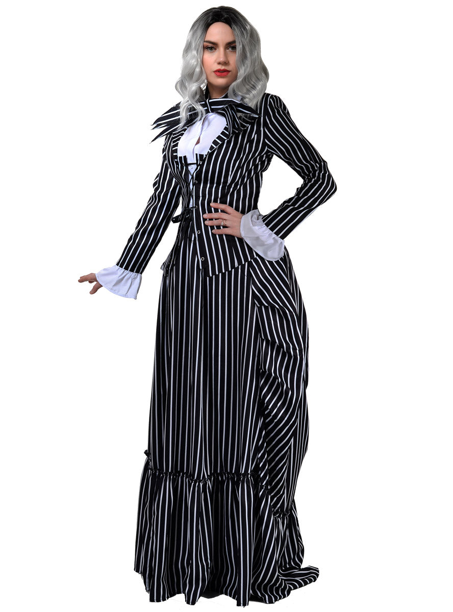Main Image of Skeleton Jack Plus Size Womens Deluxe Christmas Costume
