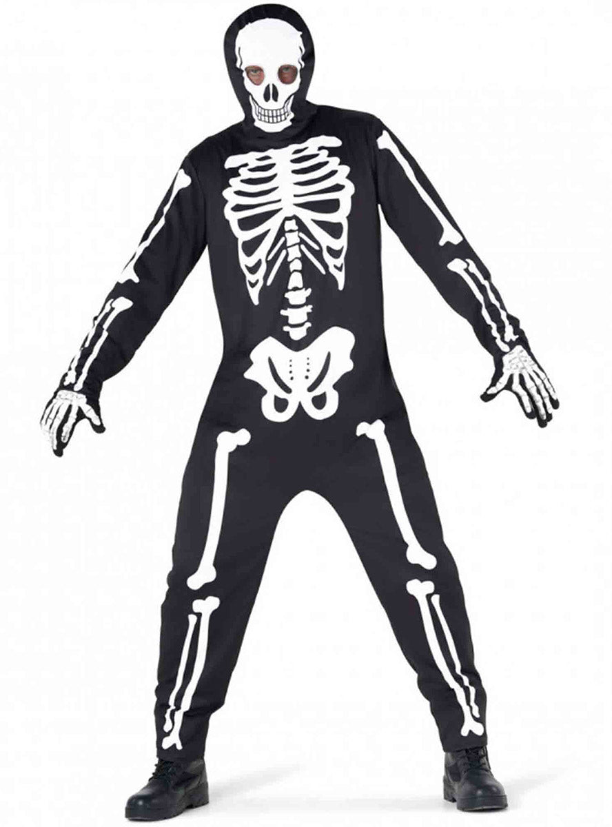 Plus Size Mens Skeleton Guy Halloween Costume - Main Image