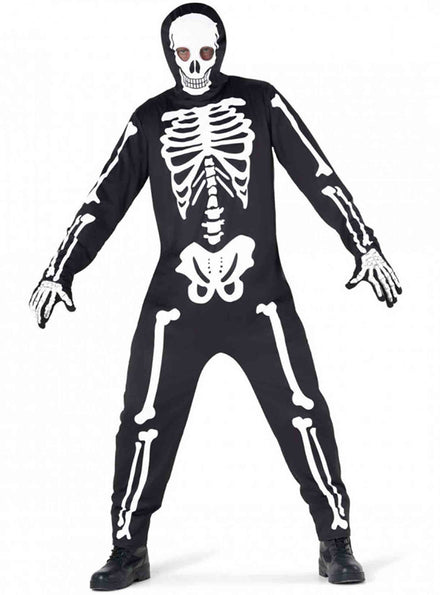 Plus Size Mens Skeleton Guy Halloween Costume - Main Image