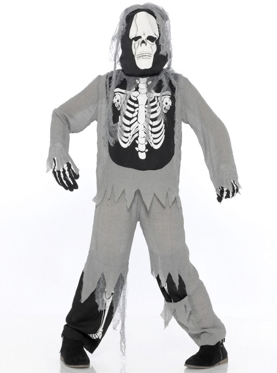 Halloween Boys Skeleton Swamp Zombie Costume - Main Image
