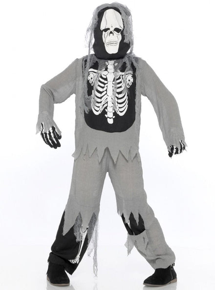 Halloween Boys Skeleton Swamp Zombie Costume - Main Image