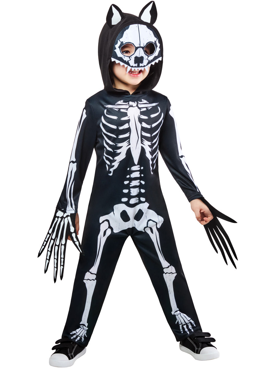 Halloween Boys Werewolf Skeleton Costume - Main Image
