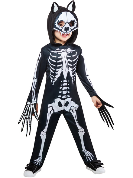 Halloween Boys Werewolf Skeleton Costume - Main Image