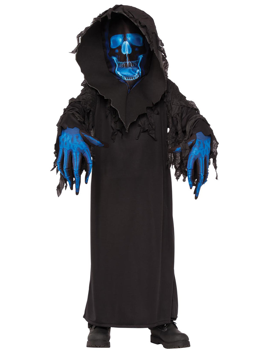 Skeleton Reaper Boys Halloween Costume - Main Image