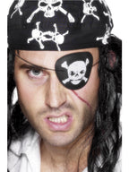 Adults Skull and Cross Bone Pirate Eye Patch - Main Image