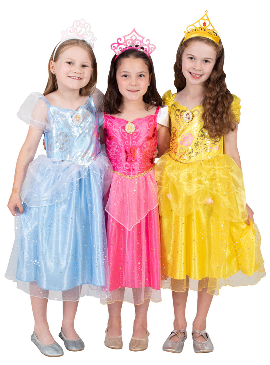 Princes Aurora Girls Pink Sleeping Beauty Costume Tiara - Group Image