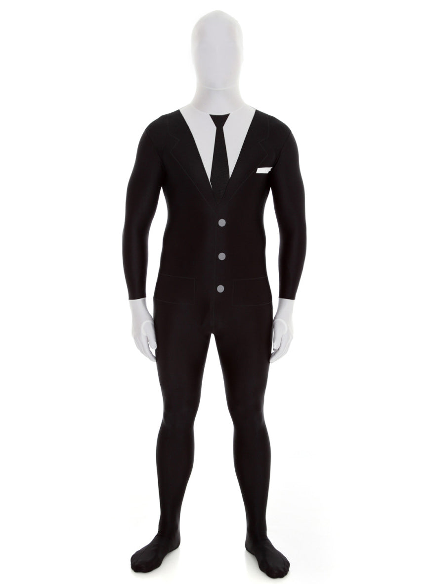 Plus Size Slenderman Mens Morphsuit - Main Image