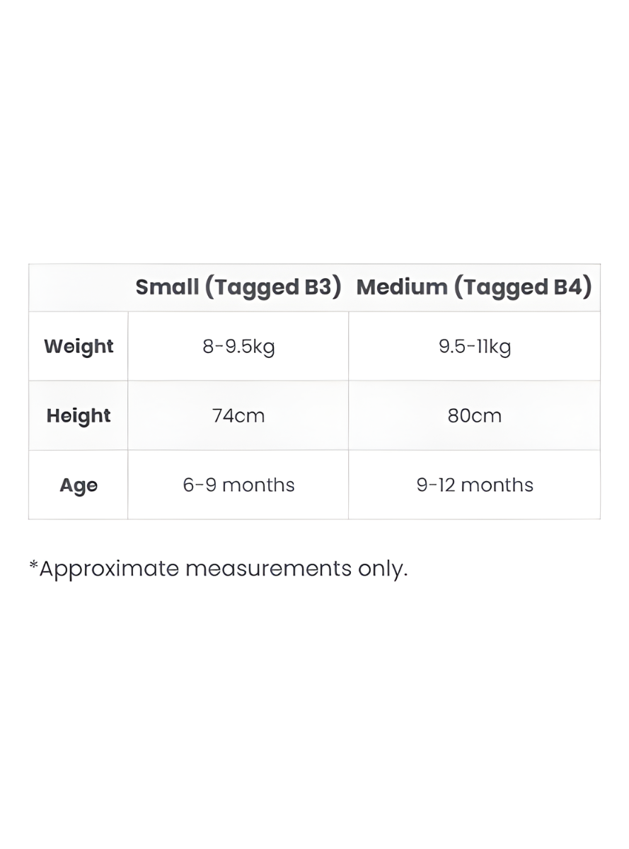 Matilda Baby Girls Roald Dahl Book Week Costume - Size Chart