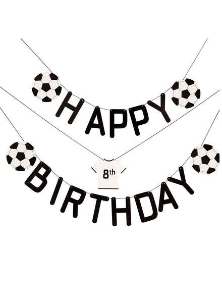 Soccer Kick Off Party 200cm Happy Birthday Bunting – Main Image