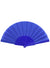Classic Blue Folding Fan Costume Accessory