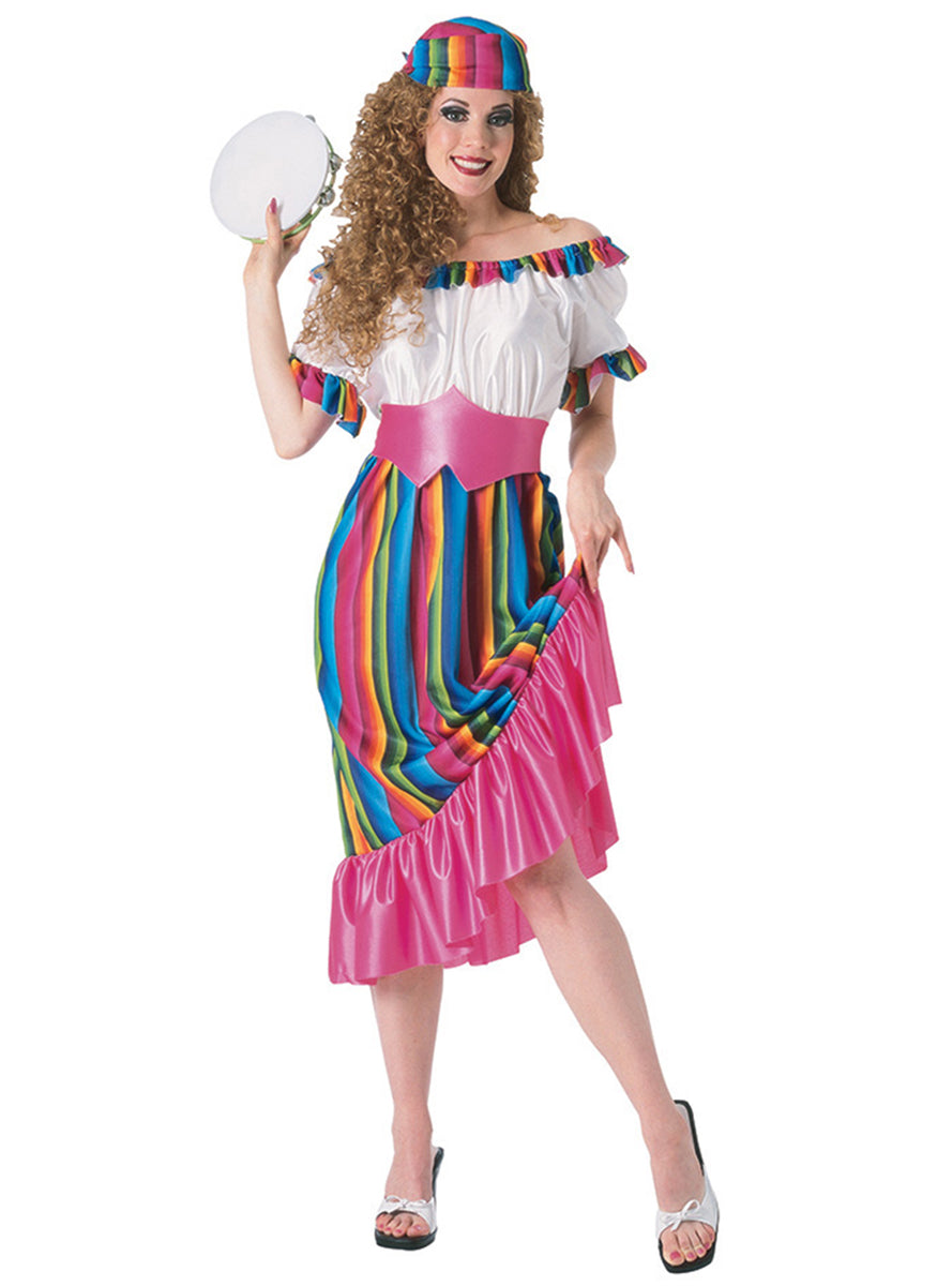 Pink Latin American Womens International Costume - Main Image