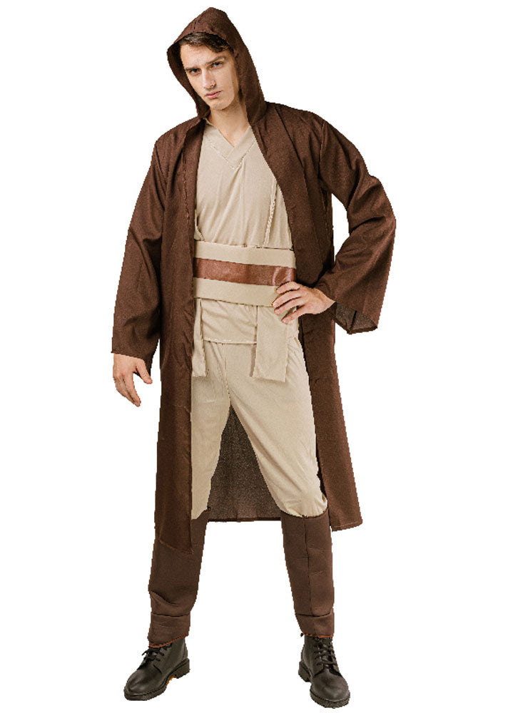 Main Image of Brown Space Warrior Mens Jedi Costume Robe