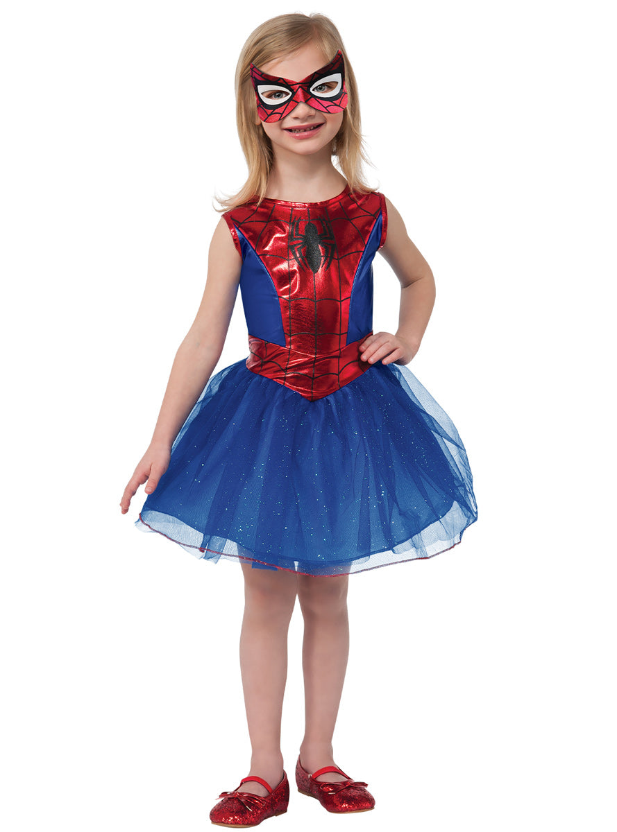 Deluxe Girls Spidergirl Marvel Superhero Tutu Costume - Main Image