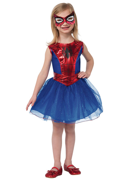 Deluxe Girls Spidergirl Marvel Superhero Tutu Costume - Main Image