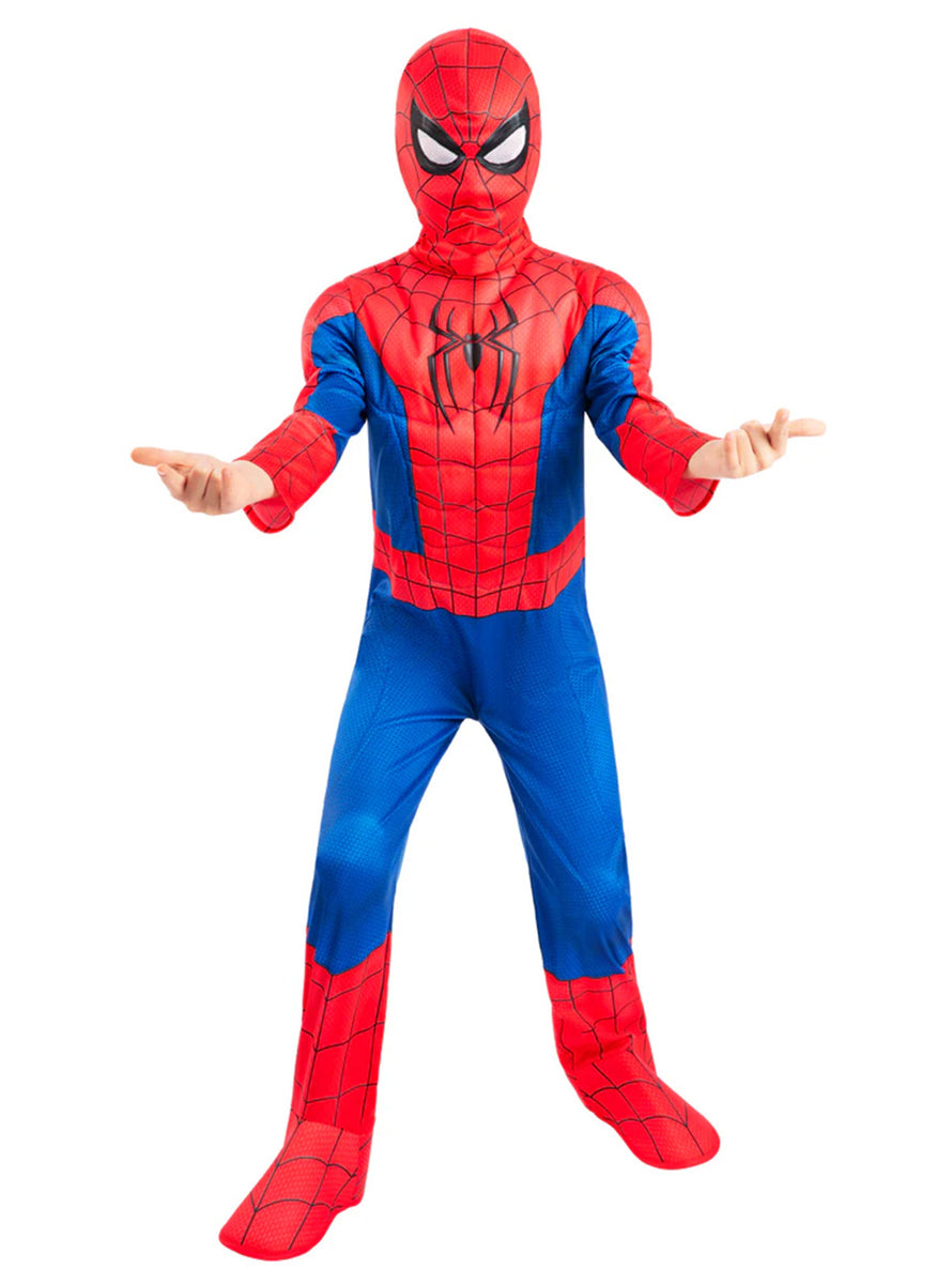 Spider-Man Brand New Day Deluxe Boys Muscle Chest Superhero Costume - Alternative Image