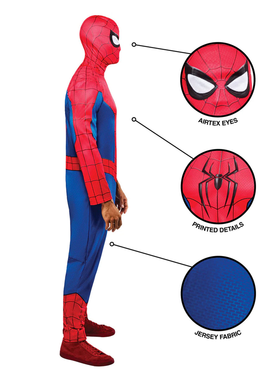 Spider-Man Brand New Day Mens Superhero Costume - Side Image