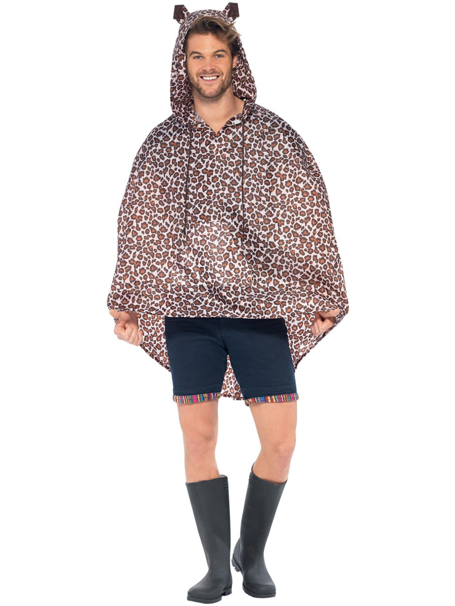 Leopard Poncho Mens Costume - Main Image