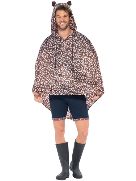 Leopard Poncho Mens Costume - Main Image
