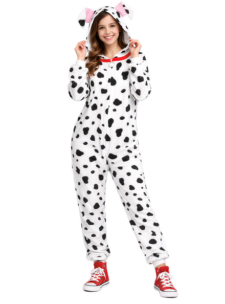 Plus Size Womens Spotted Dalmatian Book Week Costume Onesie