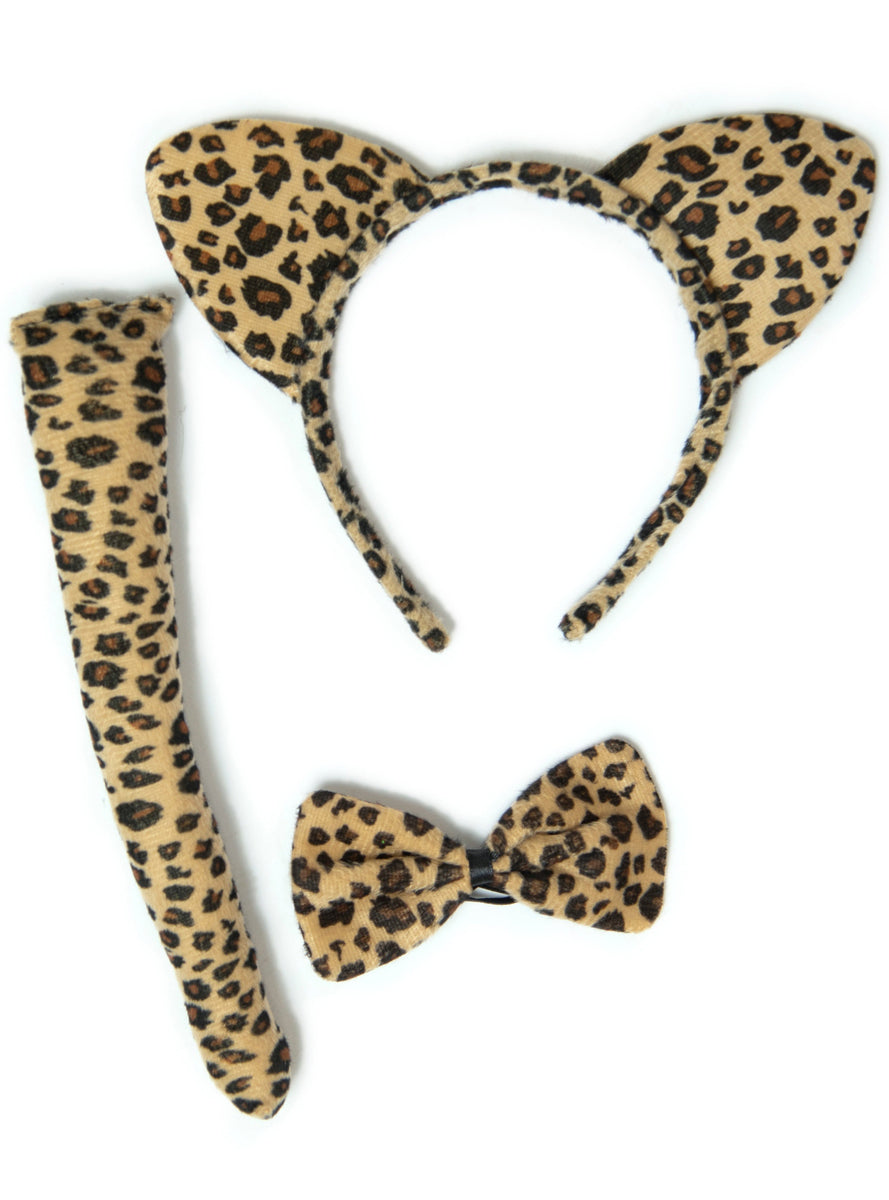 Leopard Print Kids Costume Accessory Set - Main Image