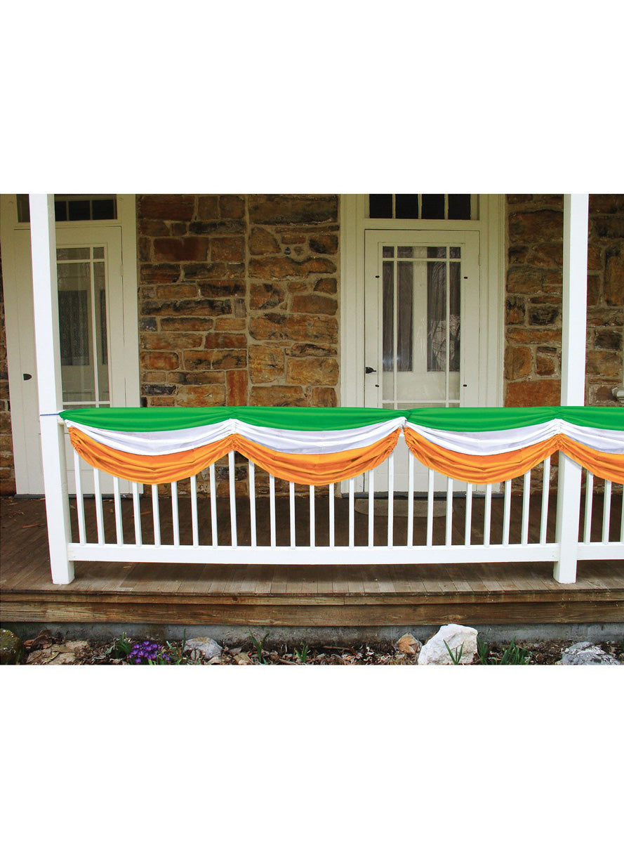 St Patricks Day 180cm Irish Flag Fabric Bunting - Main Image