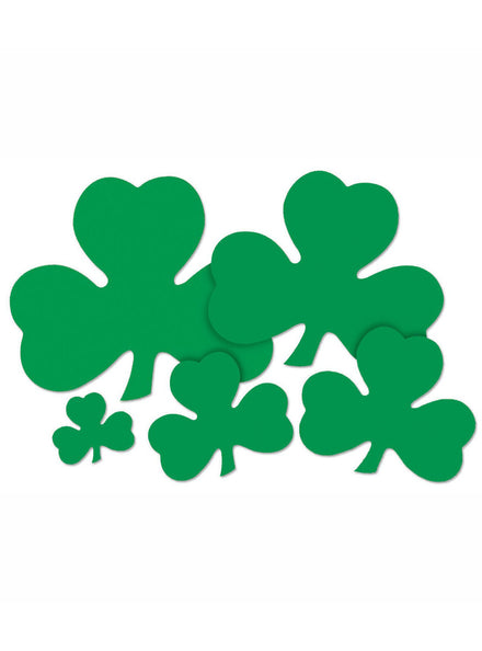 St Patricks Day 23cm Green Shamrock Cut Out - Main Image